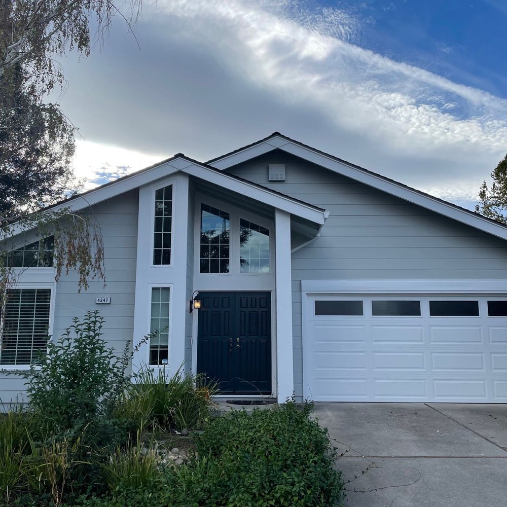 the exterior of a home in hawthorne california recently painted